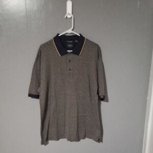 Dockers Black and Tan Polo Shirt